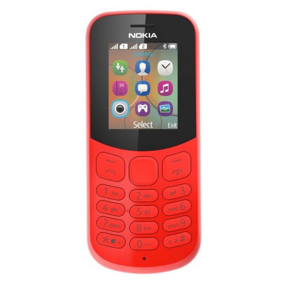 Nokia 130 Dual Sim, 8MB, 2G - Red