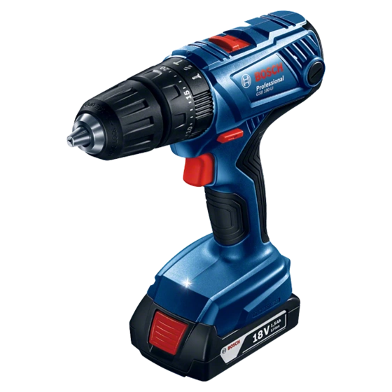 Bosch Professional Cordless Impact Drill, 18 V - GSB 180-LI with 1 Extra Battery