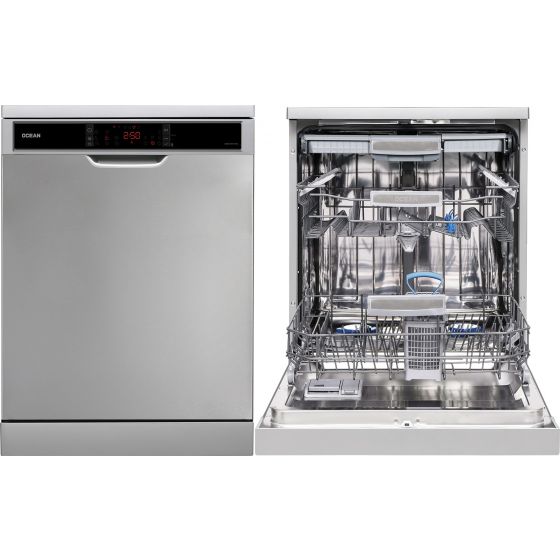 Ocean Freestanding Dishwasher, 15 Persons, Silver - ODOI 815 VXB