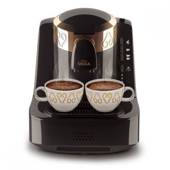Arzum Okka Turkish Coffee Machine, 710 Watt, Black/Gold - OK001