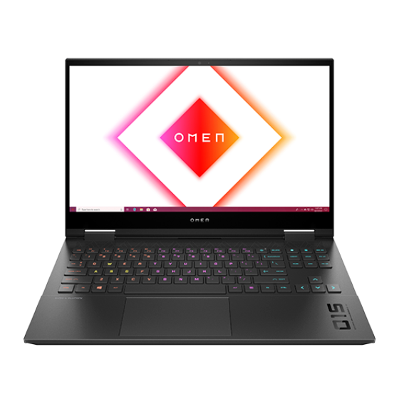 HP OMEN 15-en0003ne Laptop, AMD Ryzen 7 4800H, 15.6 Inch, 1TB SSD, 16GB RAM, NVIDIA GeForce RTX 2060 6GB, Windows 10 Home - Black