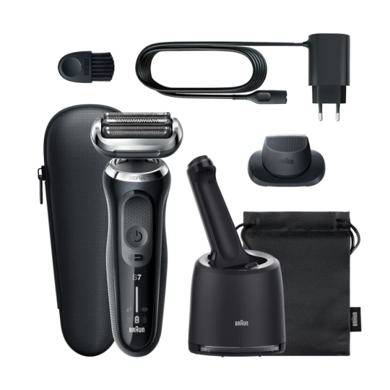 Braun Series 7 Wet and Dry Shaver with SmartCare , Black - 70-N7200cc