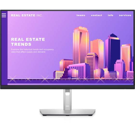 Dell 27 Inch FHD LED Monitor, 60Hz, 8ms, Black-Silver - P2722H