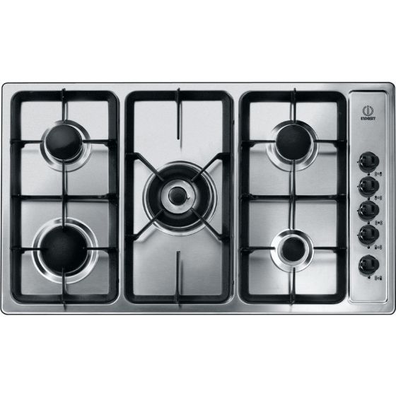  Indesit Gas Built-in Hob, 5 Burners, Silver- PIM 950 AST (GH) EX
