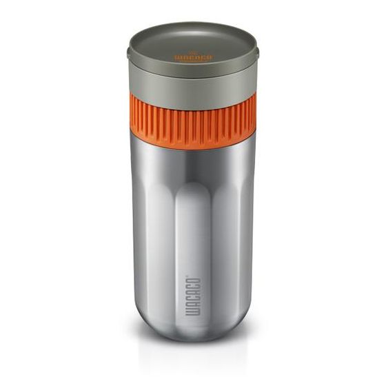 Wacaco Pipamoka Portable Pressure Coffee Brewer - Silver and Orange