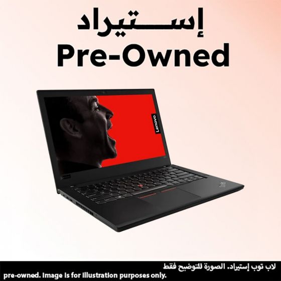 Lenovo ThinkPad T480 Laptop, Intel Core i5-8350U, 256GB SSD, 8GB RAM, 14.1 FHD IPS Display, Intel UHD Graphics 620, Windows 10 Pro - Black (Pre-Owned), Grade A, 6 Months Warranty