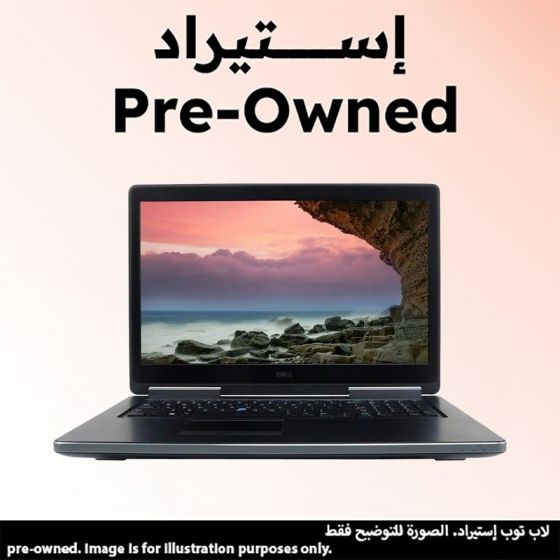 لاب توب استيراد ديل بريسيشن 7710، انتل كور i7-6820HQ، هارد 512 جيجا SSD، رام 16 جيجا، شاشة 17.3 بوصة FHD IPS، كارت شاشة ايه ام دي فاير برو W5170M سعة 4 جيجا GDDR5، ويندوز 10 برو - اسود، فئة A، ضمان 6 شهور