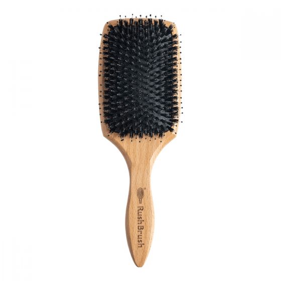Rush Brush Boar Bristle Brush, Beige
