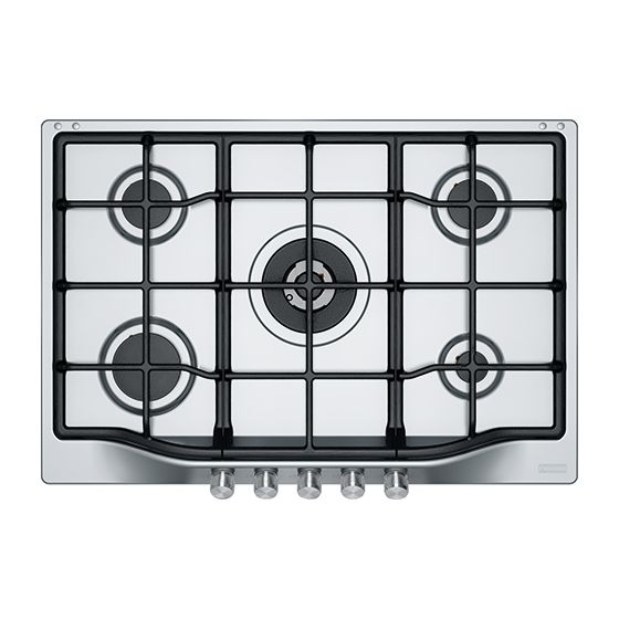 Franke  Built-In Gas Hob,  5 Burners, Stainless Steel Silver, FHTL7554GTCXSC