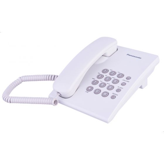تليفون سلكي باناسونيك، ابيض - KX-TS500FX-W