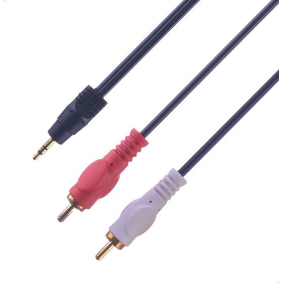 كابل RCA 2x1، طول 1.5 متر - اسود