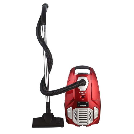 Castle Vacuum Cleaner, 2000 Watt, Red and Silver – VC1520