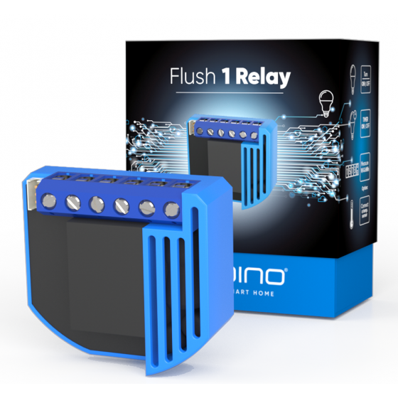 Qubino Flush 1 Smart Relay, Blue - ZMNHAD1