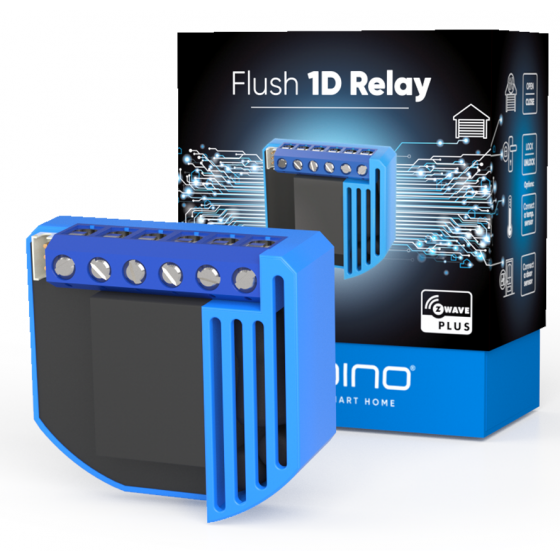 Qubino Flush 1D Smart Relay, Blue - ZMNHND1