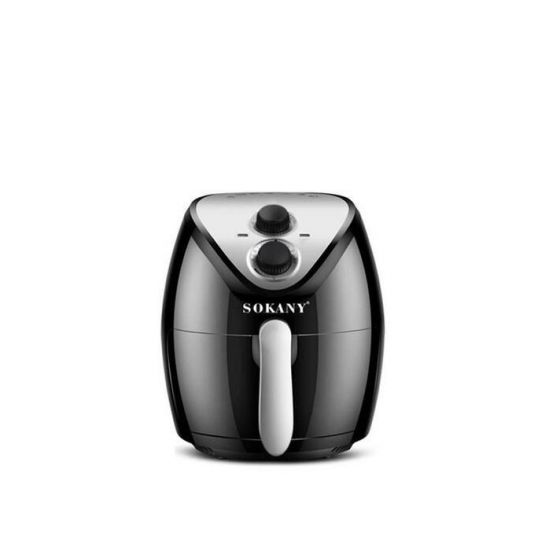 قلاية بدون زيت سوكاني، 4.8 لتر، اسود - HB-8009