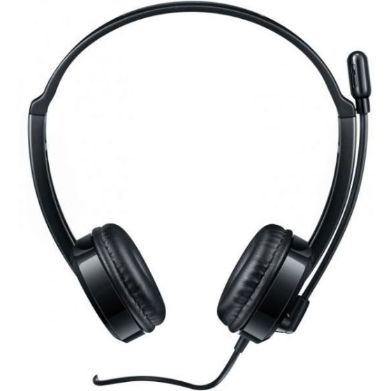 Rapoo H120 USB Wired On-Ear Headphones with Microphone, Black - RAP-17736