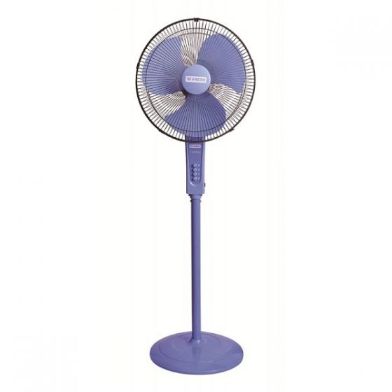 Fresh Galaxy Stand Fan, 16 Inch - Purple