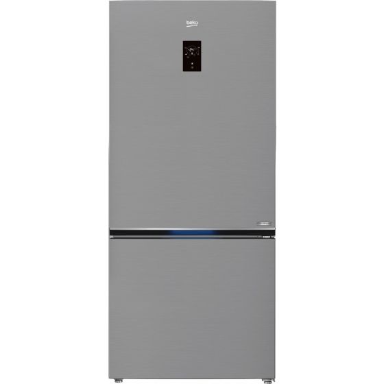 Beko No-Frost  Refrigerator, 620 Liters, Inverter Motor, Stainless Steel- RCNE720E20DZXP