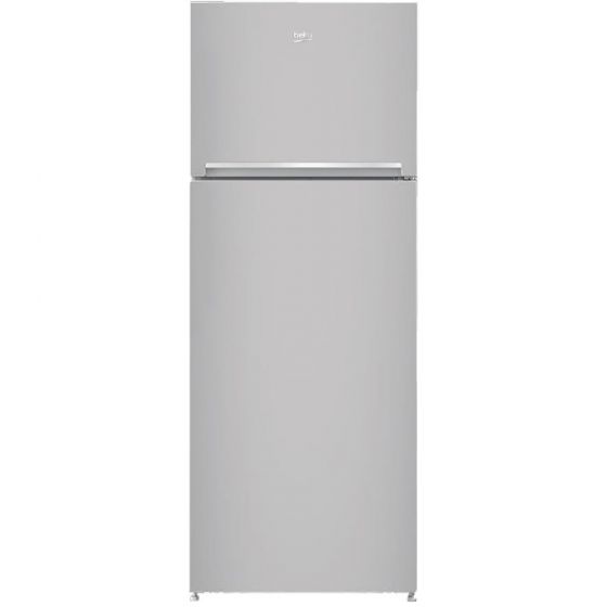 Beko Freestanding Refrigerator, No Frost, 2 Doors, 16 FT, Silver - RDNE455K21S