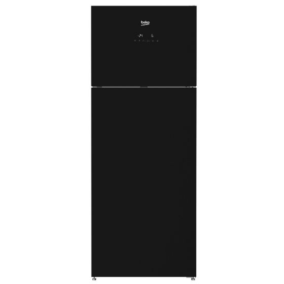 Beko Digital No Frost Refrigerator, 446 Liters, Black - RDNE505E10GB