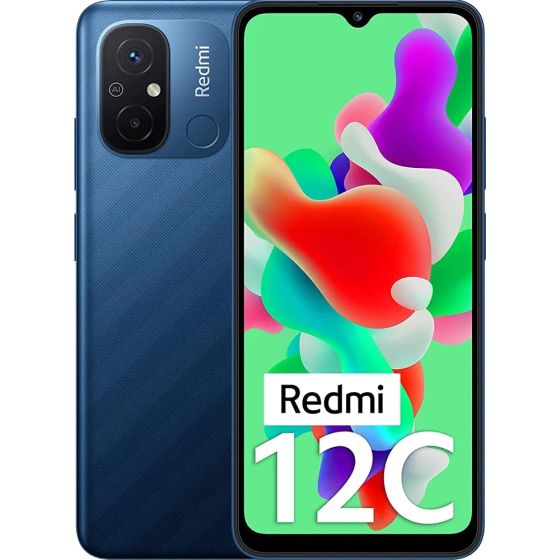 Xiaomi Redmi 12C Dual SIM, 128GB, 6GB RAM, 4G LTE - Ocean Blue- Local Version