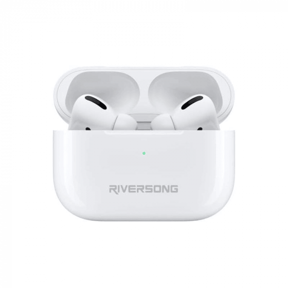 Riversong Airfly L7 True Wireless Stereo Earbuds with ENC, White - EA316