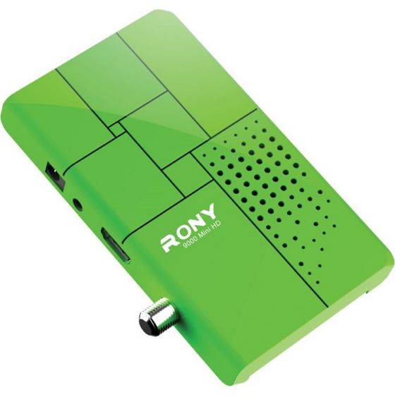 RONY HD Mini Digital Satellite Receiver, Green - RONY 9000