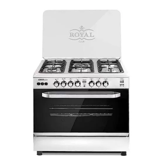 بوتاجاز غاز رويال جاز ماستر شيف، 5 شعلة، ستانلس ستيل  - R-2010290