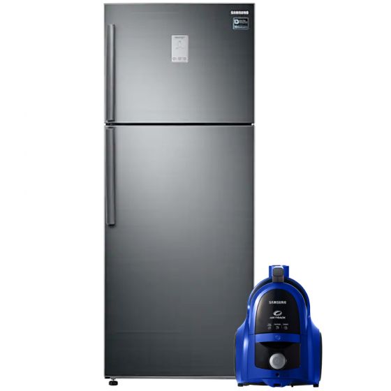 Samsung No-Frost Refrigerator, 441 Liters, Inverter Motor- RT6000K, With Vacuum Cleaner, Bagless, 1800W- VCC4540S36 
