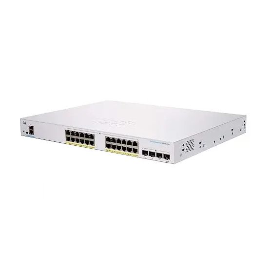 Cisco Switch, 24 Ethernet Ports, White - CBS350-24FP-4G-EU