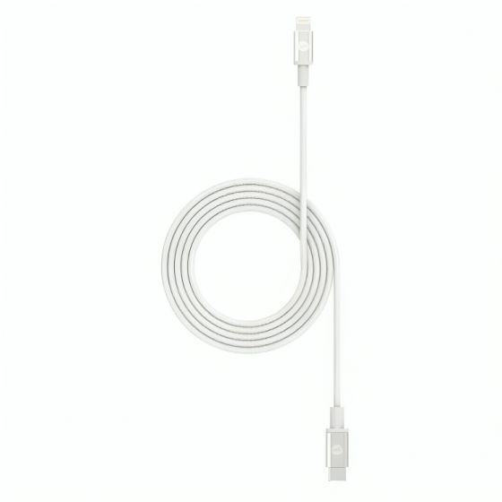 Mophie Essentials USB-C to Lightning Charging Cable, 60 Watt, 2 Meters - White