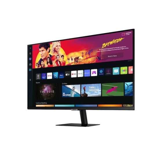 شاشة سمارت سامسونج 32 بوصة، بدقة 4K UHD، تردد 60 هرتز، اسود - LS 32 BM700UMXZN