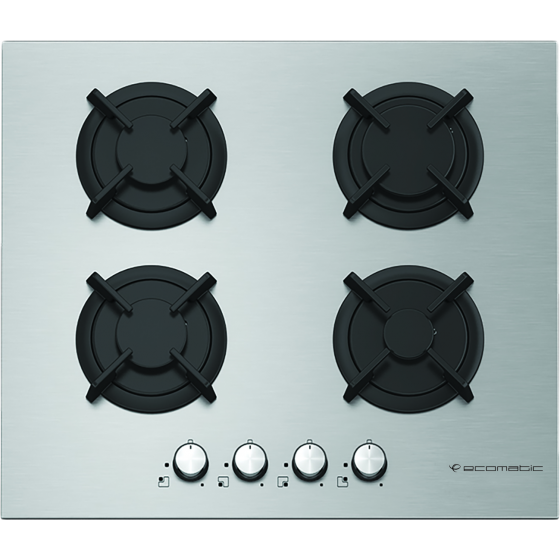 Ecomatic Crystal Gas Built-In Hob, 4 Burners-S603RBC
