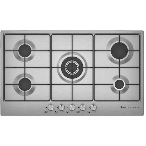 Ecomatic Gas Built-In Hob, 5 Burners, Stainless Steel- S903B