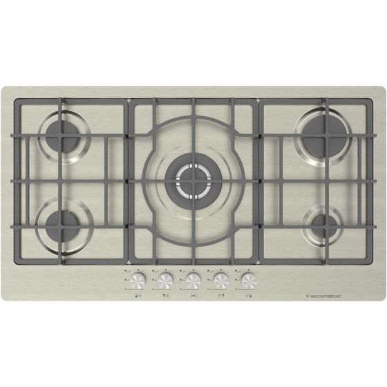 Ecomatic Gas Built-In Hob, 5 Burners, Inox - S963XLC