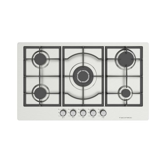 Ecomatic Gas Built-In Hob, 5 Burners, Stainless Steel - S973C