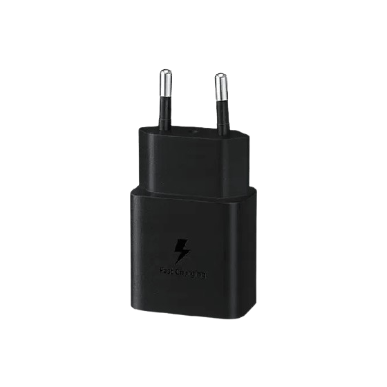 شاحن سامسونج، 15 وات، منفذ USB فئة C، اسود - EP-T1510