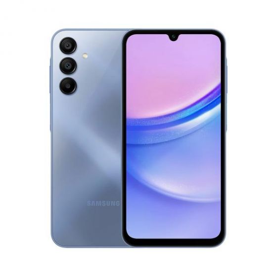 سامسونج جالكسي A15 بشريحتين، 128 جيجا، 6 جيجا رام، شبكة 4G LTE - ازرق اصدار محلي