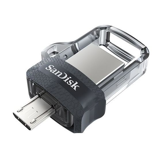فلاش درايف M3.0 سانديسك OTG الترا دوال، 64 جيجا، USB 3.0، اسود- SDDD3-064G
