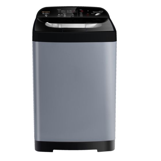 Premium Top Load Automatic Washing Machine, 10 KG, Silver - PRM100TPLC2MGBK