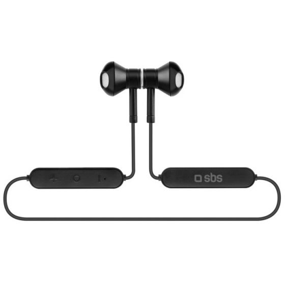 SBS In-ear Double Wireless Magnetic Earphones with Microphone, Black - TEEARBT780BTK