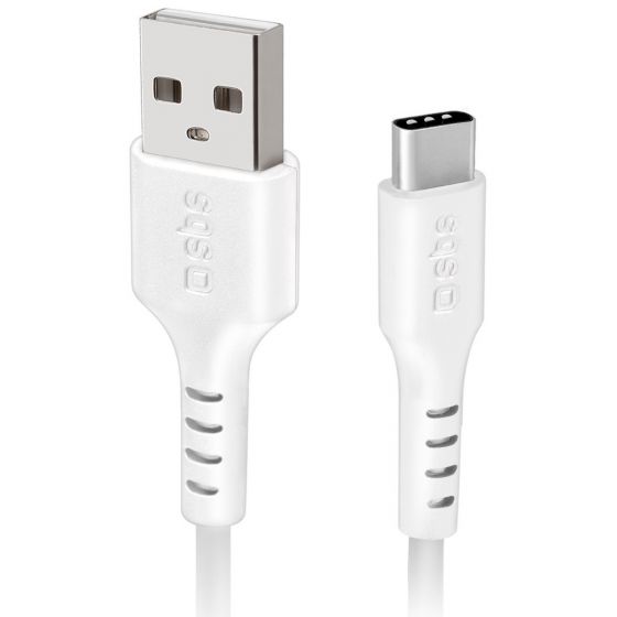 SBS USB Type-C Cable, 1.5 meters, White - TECABLEMICROC15W