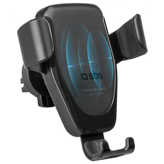 SBS Wireless Car Charger with Parking Function, 10W, Black - TESUPPWIR10WTAG