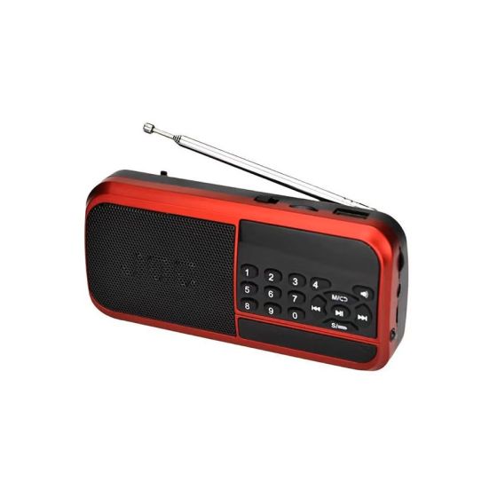 Joc Digital Bluetooth Radio, Black and Red - H798BT