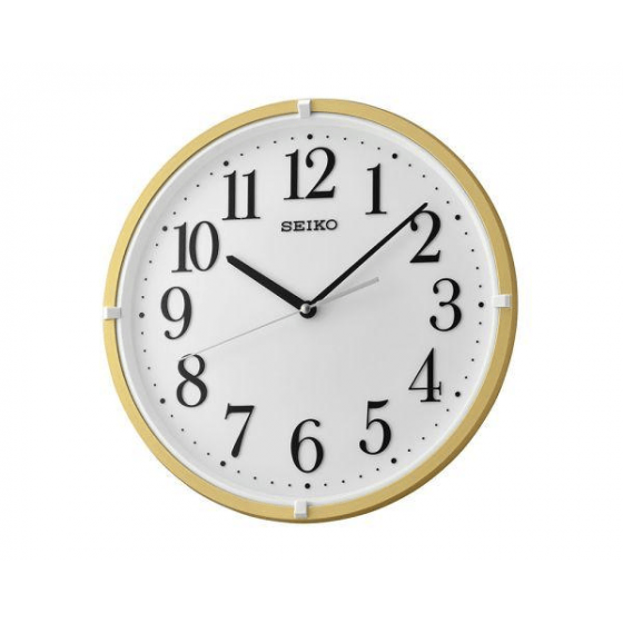 ساعة حائط سيكو، ذهبي وابيض - QXA930G