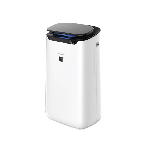 Sharp Air Purifier with Plasmacluster and HEPA Filter, White and Black - FX-J80SA-W