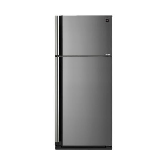 Sharp Freestanding Refrigerator With Plasma Cluster, No Frost, 2 Doors, 642 Liters, Silver - SJ-SE75D-SL