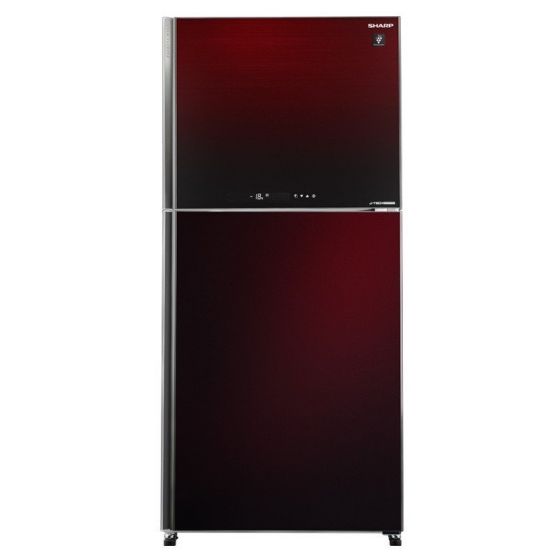 Sharp No-Frost Refrigerator,  538 Liters, Inverter Motor, Red- SJ-GV69G-RD
