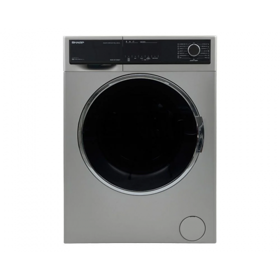 غسالة ملابس اوتوماتيك شارب، 8 كجم، فضي - ES-FP814CXE-S