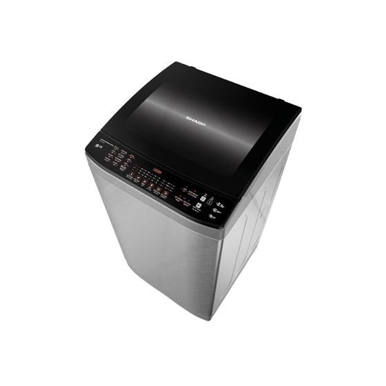 Sharp Top Loading Inverter Washing Machine, 11 Kg, Stainless - ES-TD11GSSP
